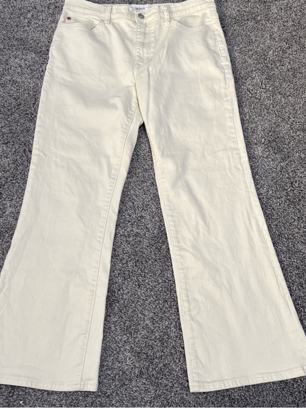 Hudson Jeans Cream High-Rise boot cut